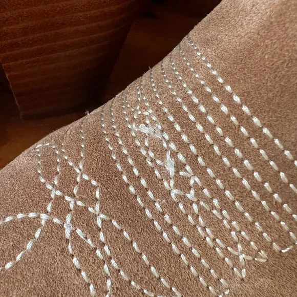 Marc Fisher Starburst Leather Cowboy Boots Cowgirl Boots Western Southwestern - Picture 4 of 10